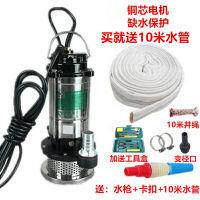 家用潜水泵1寸220V小型抽水泵吸水高扬程家用井水农用清水污水泵