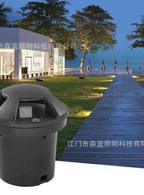 厂家直接工程款φ180*90mm9WLED地埋灯 多道发光楼梯墙角灯
