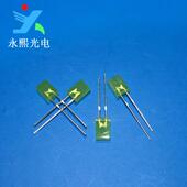 257黄发黄色led灯珠发光二极管 7黄灯 长脚高亮黄光