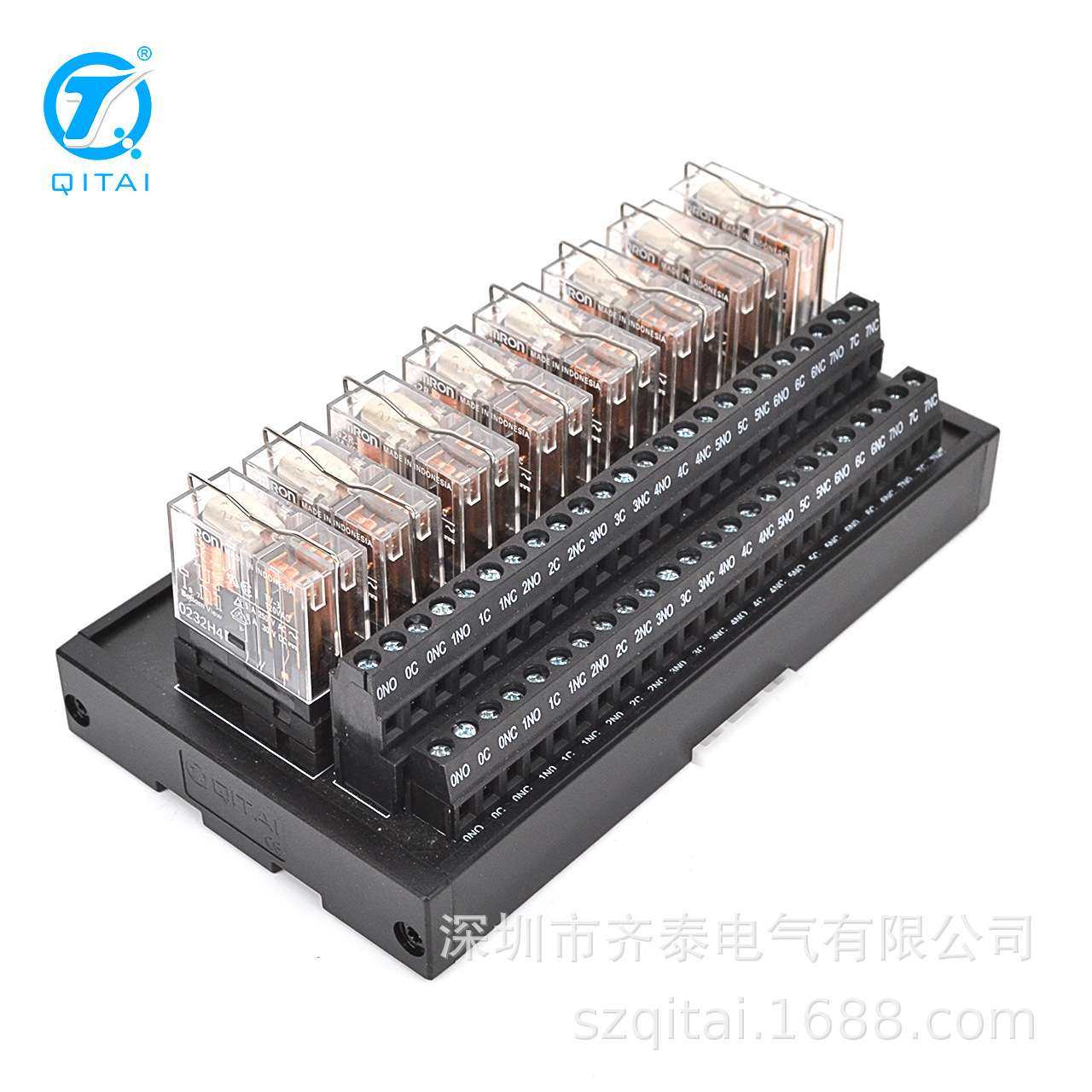 QMY435 NPN QITAI 继电器模组LED灯显示工作状态2常开闭通用型