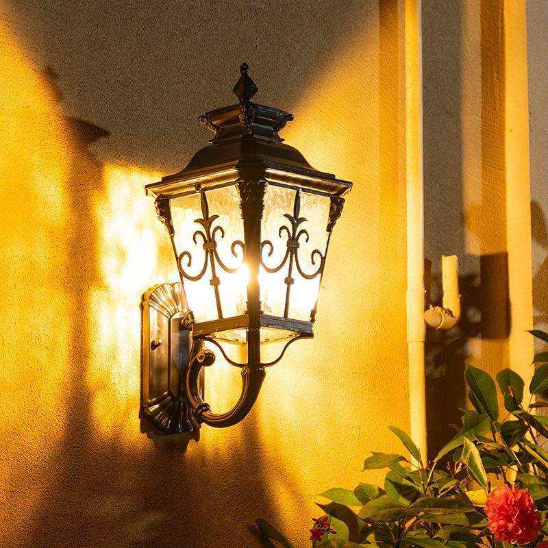 户外防水室外花园别墅室外壁灯门太阳能欧式仿古新中式阳台复古风