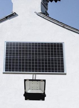 新款30W超薄光控太阳能投光灯庭院灯户外防水3030贴片64Leds