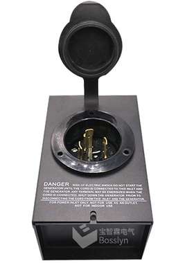 NEMA L14-30北美房车营地充电盒30A美式发电机防水接线盒PowerBox