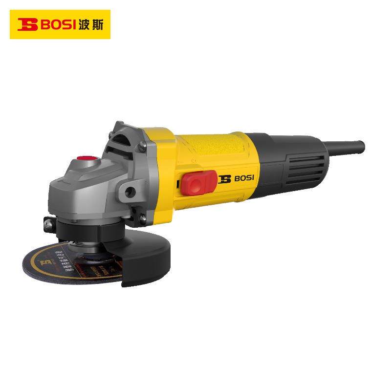 波斯100mm角磨机880W侧滑开关S1M-BS05-100B角向磨光机BS660217