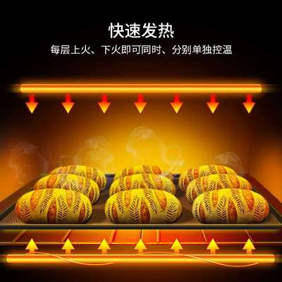 新南方电烤箱商用电脑版40CI二层四盘蛋糕披萨鸡大容量电烤炉商用