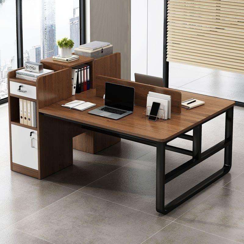 职员办公桌简易2/四人位桌椅组合办公室员工工位现代电脑桌子简约