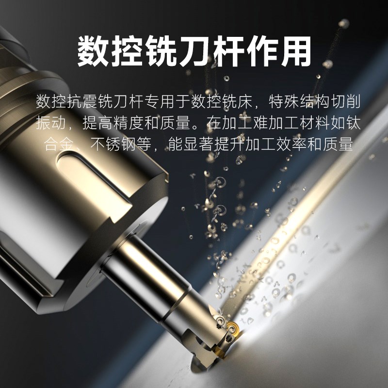 数控铣刀杆R5R6抗震刀杆防震EMRW直角圆鼻立铣刀盘RPMTT刀片EMR R