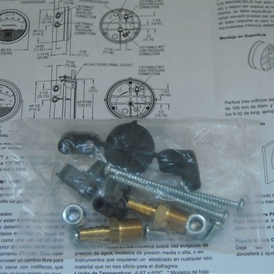 指针机械式压差表配件包导气杆净化差压表气嘴除尘器传递窗压差计