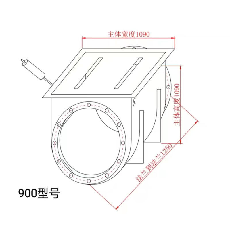 单向隔爆阀除尘管道阻火器木业自锁式单项隔爆阀重锤翻板式隔爆阀