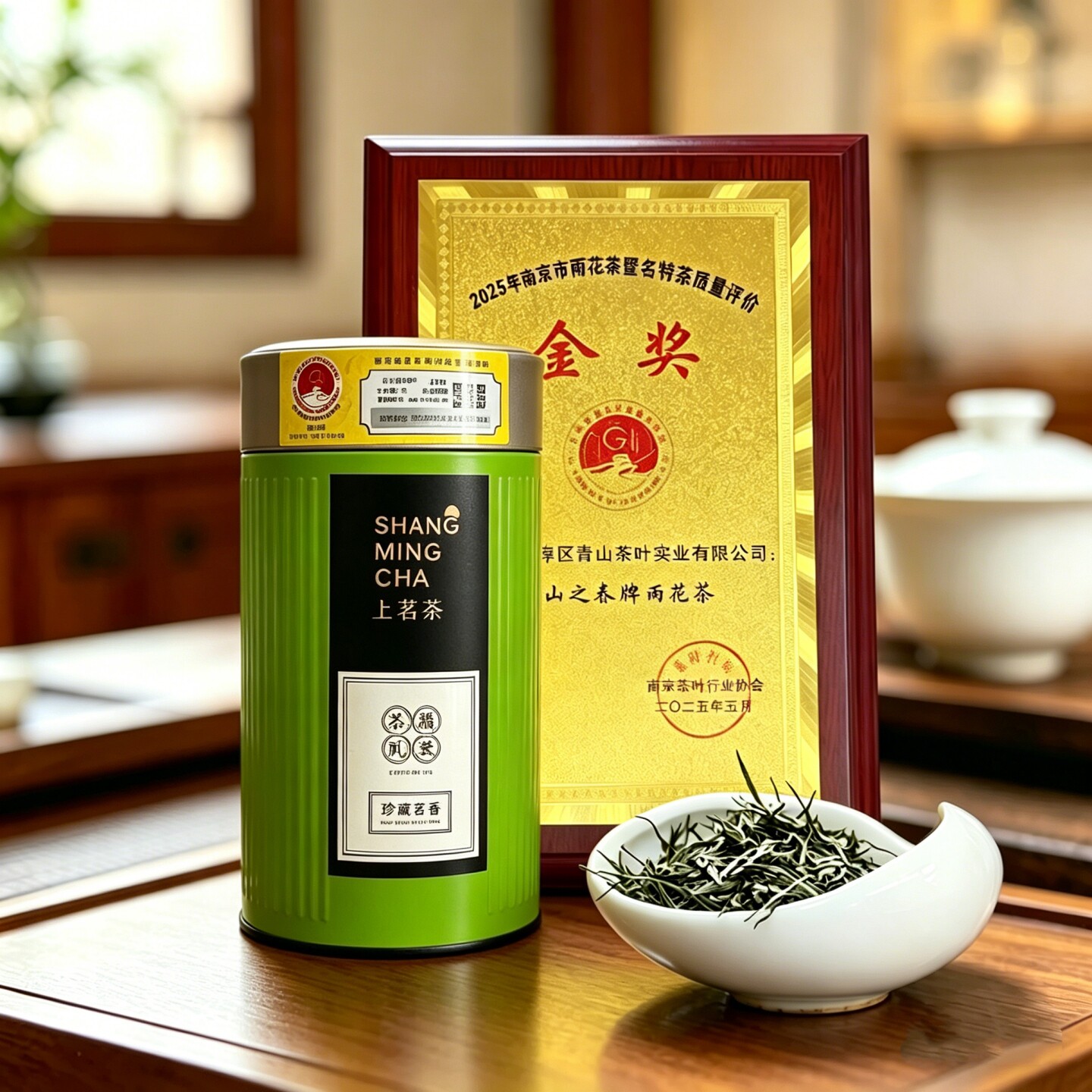 南京雨花茶2026新茶一级绿茶180g南京特产地标认证高淳青山茶叶