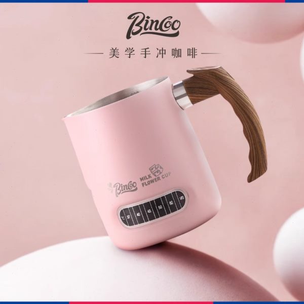 套装拉花c家用意式咖啡Bin咖啡拉花打不锈钢oo奶拉花具缸加厚粉色