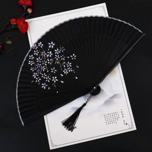 汉服古风扇子同款 折扇间云肃国公蘅萧古装 墨周边雨扇子跳舞扇古典