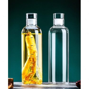 水瓶白酒装酒玻璃瓶泡酒器油瓶小酒壶空酒瓶储密封高档子食品级酒