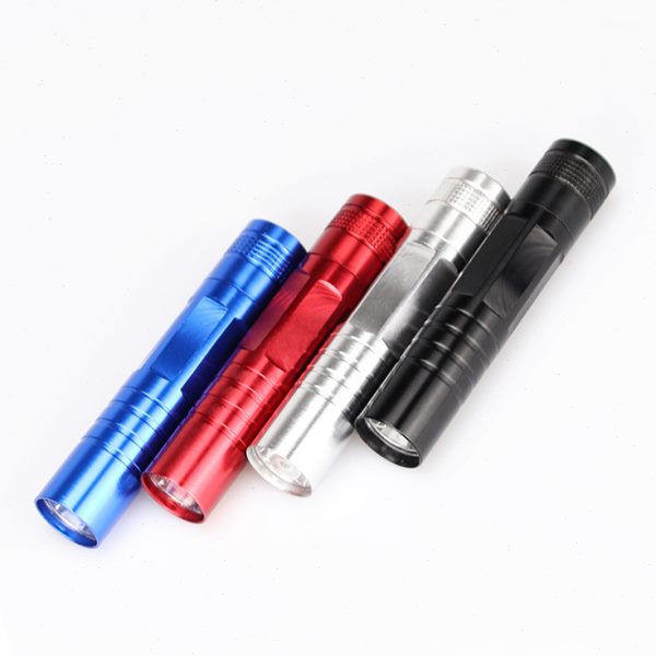 钥匙扣5号电池小型LED手电强光家用手电筒应急铝合金强光户外