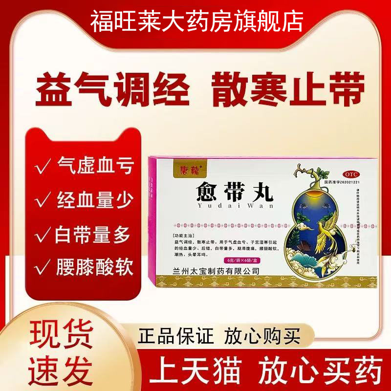 【唐龙】愈带丸6g*6袋/盒白带量多调经益气散寒腹痛