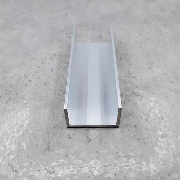 铝合金U型槽50*30*3内径44mm氧化铝型材 导轨凹槽条 扣卡槽铝轨i.