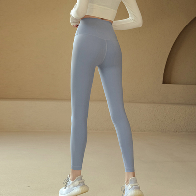 裸感瑜伽服裤女春夏款高端专业紧身高腰提臀弹力速干运动健身服裤