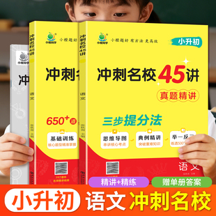 2025小升初冲刺名校45讲语文人教版 真题精讲小学六年级下册升初一总复习初中必刷题真题分类模拟测试卷考试押题历年名校冲刺卷子