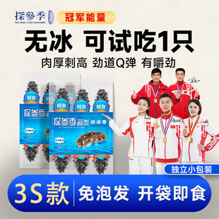 大连辽参鲜活底播野生即食海参正品官方旗舰店海渗独立包装袋一斤