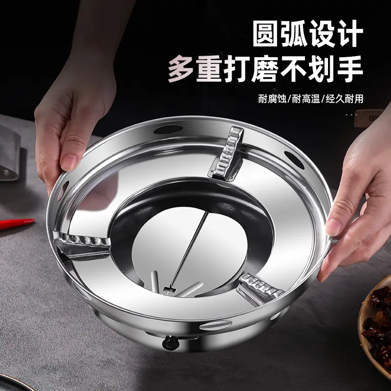 【下单立减50】特厚大号防风酒精炉家用小火锅干锅饭店不锈钢XJ