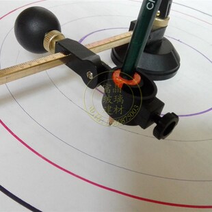 精选包邮 特大圆规夹铅笔 白板粉笔 记号水笔 夹笔器画圆工具 画