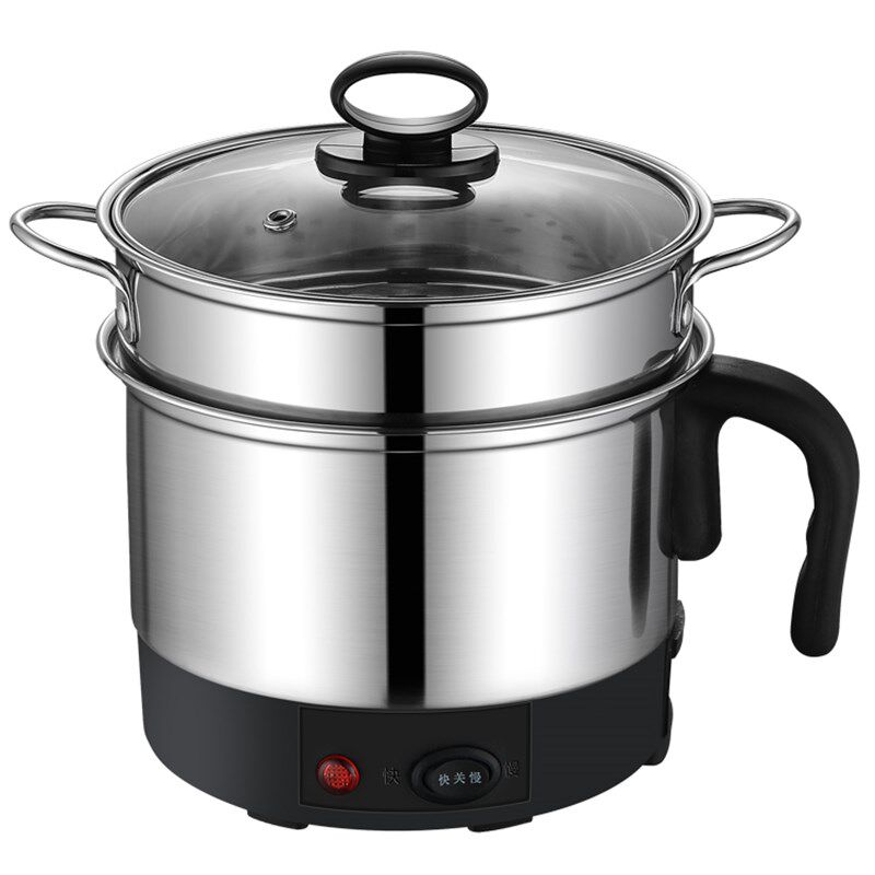 不锈钢多功能电煮锅迷你学生宿舍小电锅子电热杯煮面锅小功率火锅