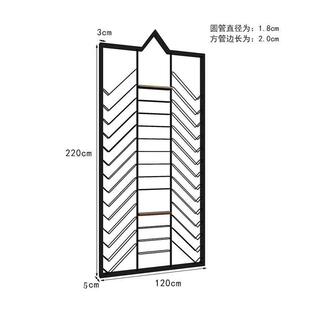 loft工业风餐厅红酒柜酒吧展示架咖啡厅卡座屏风隔断架铁艺红酒架