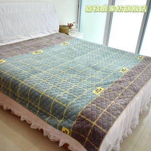 嘉枝鹿法兰绒卡通床单单件双人珊瑚绒毛绒毯加厚防滑夹棉单人床盖