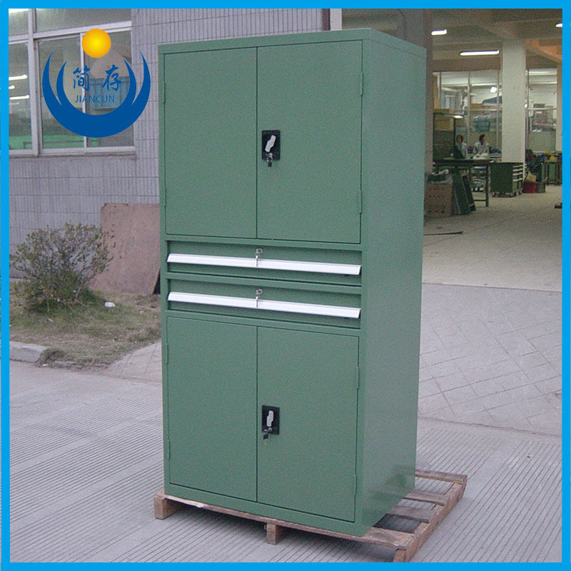 重型铁皮带门抽屉式工具柜
