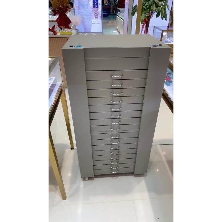 带密码锁翻盖带镜子眼镜店皮革眼镜展示柜电影院3D太阳镜收纳箱