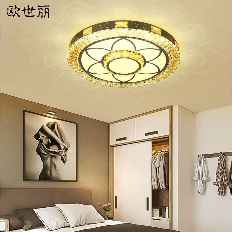 led卧室灯 现代简约艺术客厅灯轻奢水晶吸顶灯具新款厂家直销