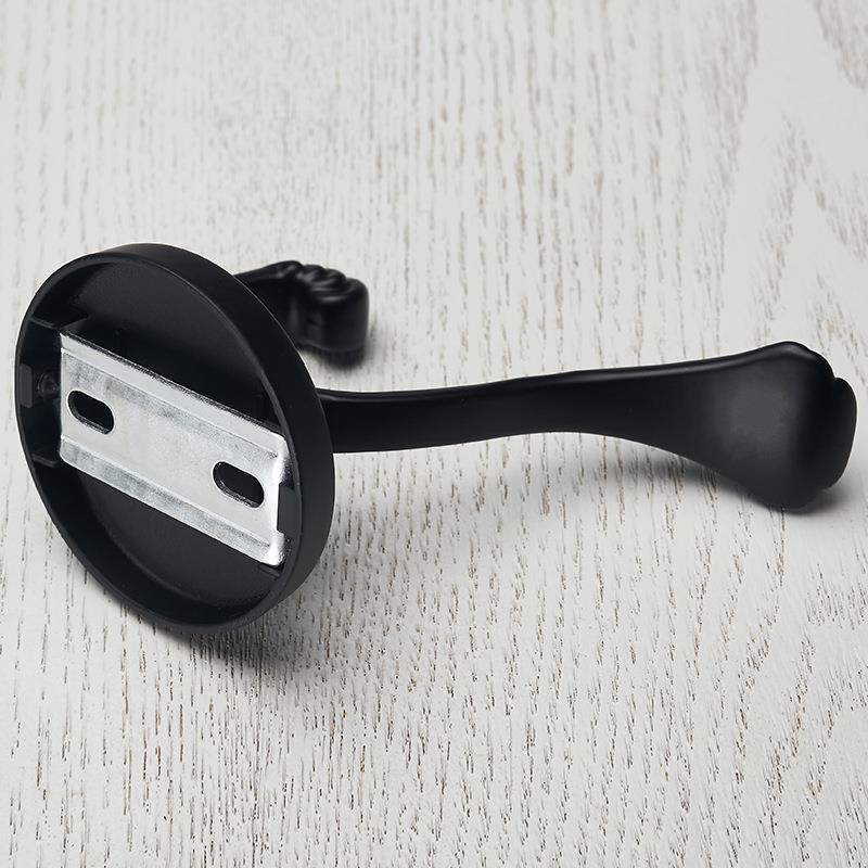 欧式仿古挂钩合金单个橱柜挂钩黑色门挂钩衣橱衣柜挂钩挂衣钩