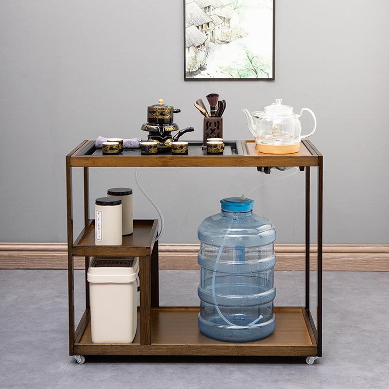 移动茶桌泡茶台家用小茶车客厅简约茶几茶水柜茶具烧水壶一体新品