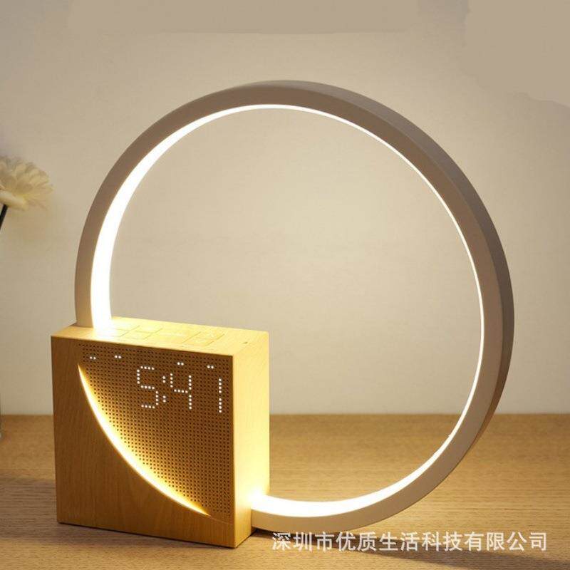 跨境儿童睡眠起床自然模拟日出唤醒灯时钟闹钟白噪音氛围灯音乐盒
