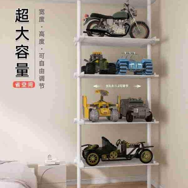 顶天立地玩具车收纳架客厅免打孔多层儿童滑板汽车平衡车置物架子