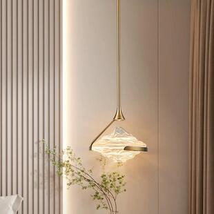 2023新款长线灯现代简约单头卧室床头吊灯网红轻奢餐厅灯吧台吊灯