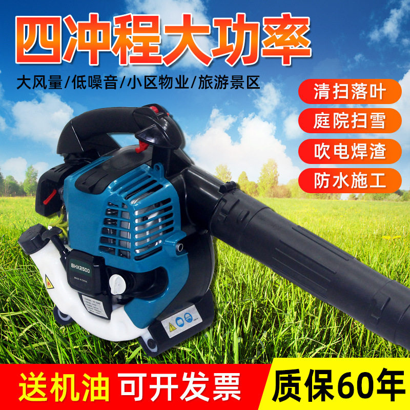 四冲程手提汽油鼓风机吹落叶