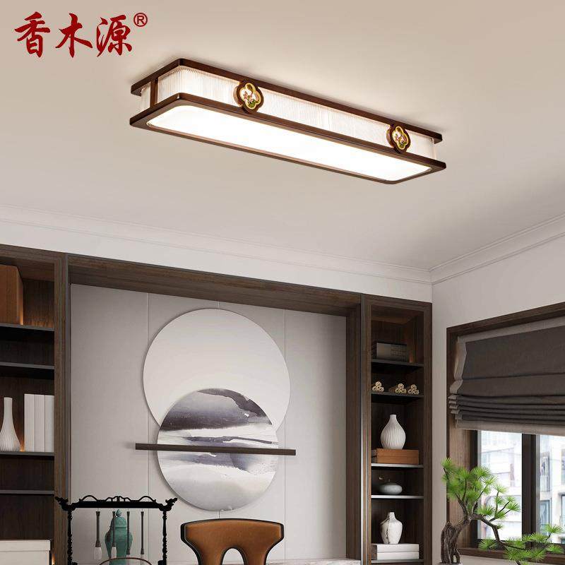新中式吸顶灯长条形一字饭桌餐厅吧台过道中国风实木茶室灯具9509,鲜花速递/花卉仿真/绿植园艺,割草机/草坪机,淘宝优惠券,粉丝福利购,淘宝优惠卷