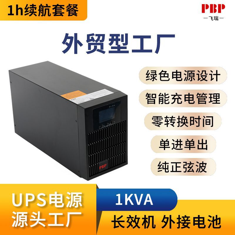 200vups超长续航1KVAUPS不间断电源机房稳压备用应急监控ups电源