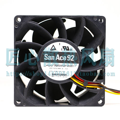 San Ace92 9GA0912P1H031 DC12V 2.1A 9038 9厘米 散热风扇
