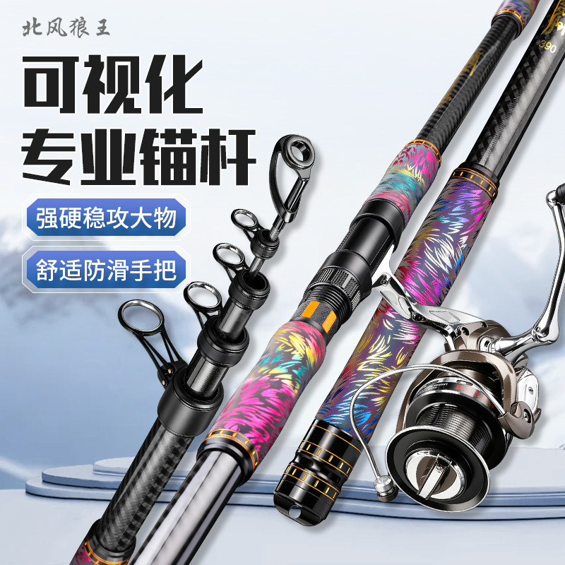 北风狼王新款可视锚杆可装探鱼器图片