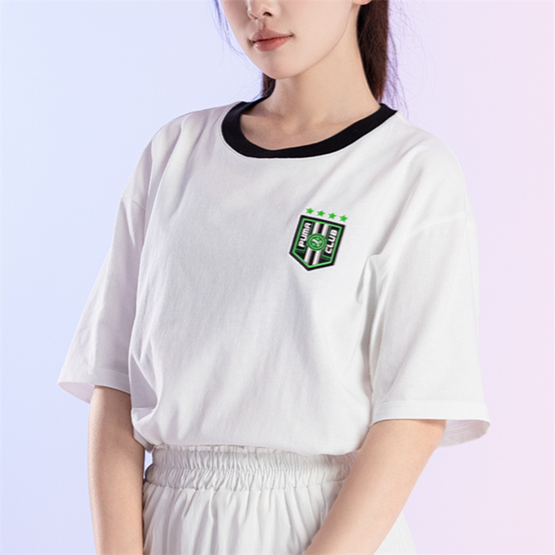 PUMA彪马短袖男装女装2025夏季新款白色纯棉印花上衣休闲运动T恤