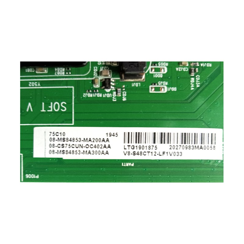 原装TCL 75C10电视主板40-M848CG-MAA2HG屏LVU750PNE5L CD9W00测