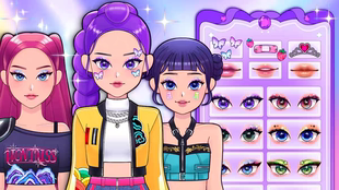 新款Kpop韩国猎魔女团男团贴纸女孩diy玩具高颜值小玩意换装