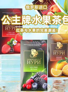 俄罗斯原装进口HYPN公主牌水果茶包1盒25包独立包装
