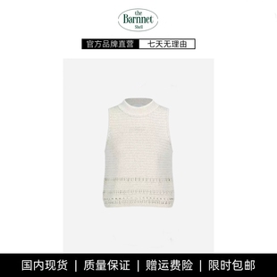 【现货】theBarnnet shell夏韩国设计师气质舒适钩针编织镂空背心