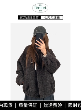 【现货】theBarnnet shell神仙藤井树毛圈圈呢外套立领廓形夹克女