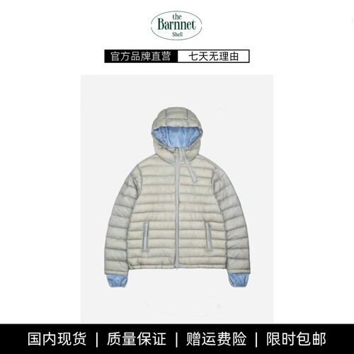 【现货】theBarnnet shell排骨羽绒服韩系女装保暖零压感连帽外套