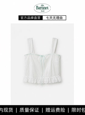 【现货】theBarnnet shell韩系全秀林同款蝴蝶结蕾丝背心吊带上衣