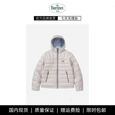 【现货】theBarnnet shell韩系小众90绒短轻薄排骨羽绒服连帽外套